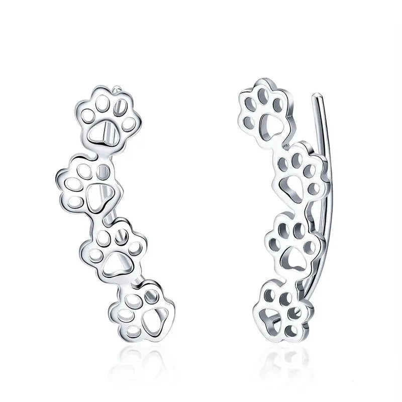 Dog Paw Print Earrings