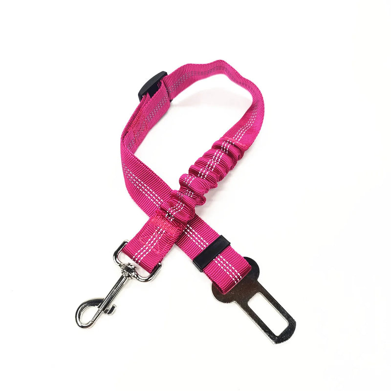 Pink Dog Seat Belt 