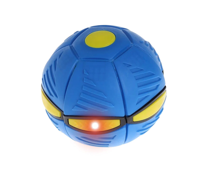 Magic Flying Saucer Ball blue with light