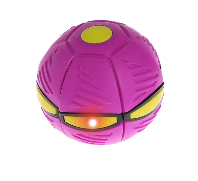 Magic Flying Saucer Ball pink with lights