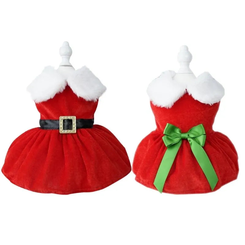 Luxe Christmas Dog Dress