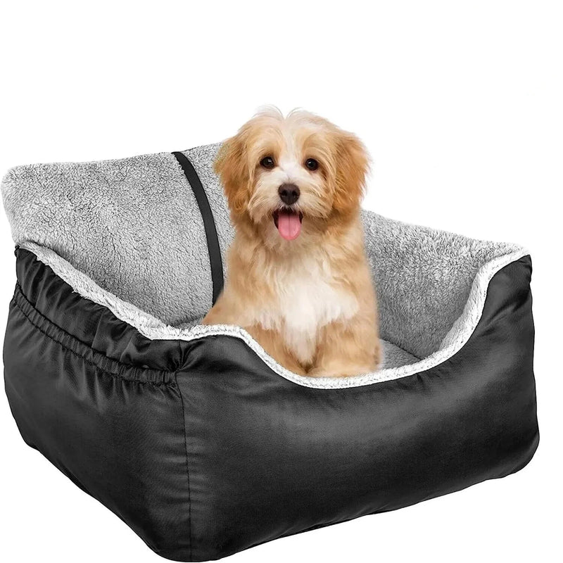 Dog car seat keeps your dog safe inside the car while you drive.