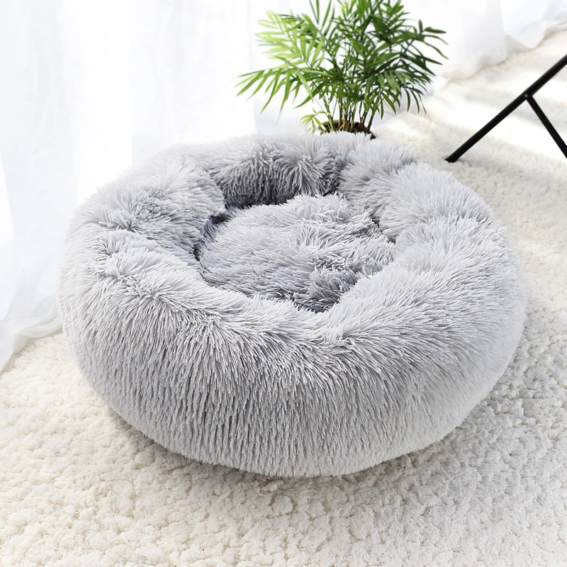 Donut dog bed grey is a high quality and comfy bed for your best friend to have a very good night. 