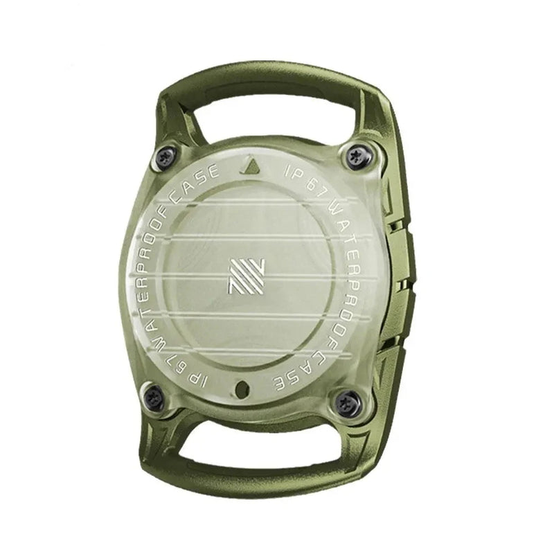 Waterproof AirTag Dog Collar Holder green for keeping your dog safe everywhere all the time. 