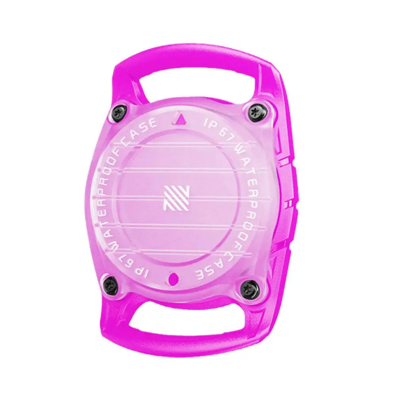 Waterproof AirTag Dog Collar Holder pink for keeping your dog safe everywhere all the time. 